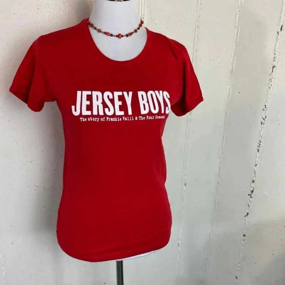 American Apparel “Jersey Boys” Red fitted T-shirt‎